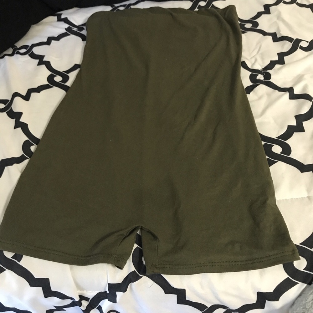 Green no strap unitard